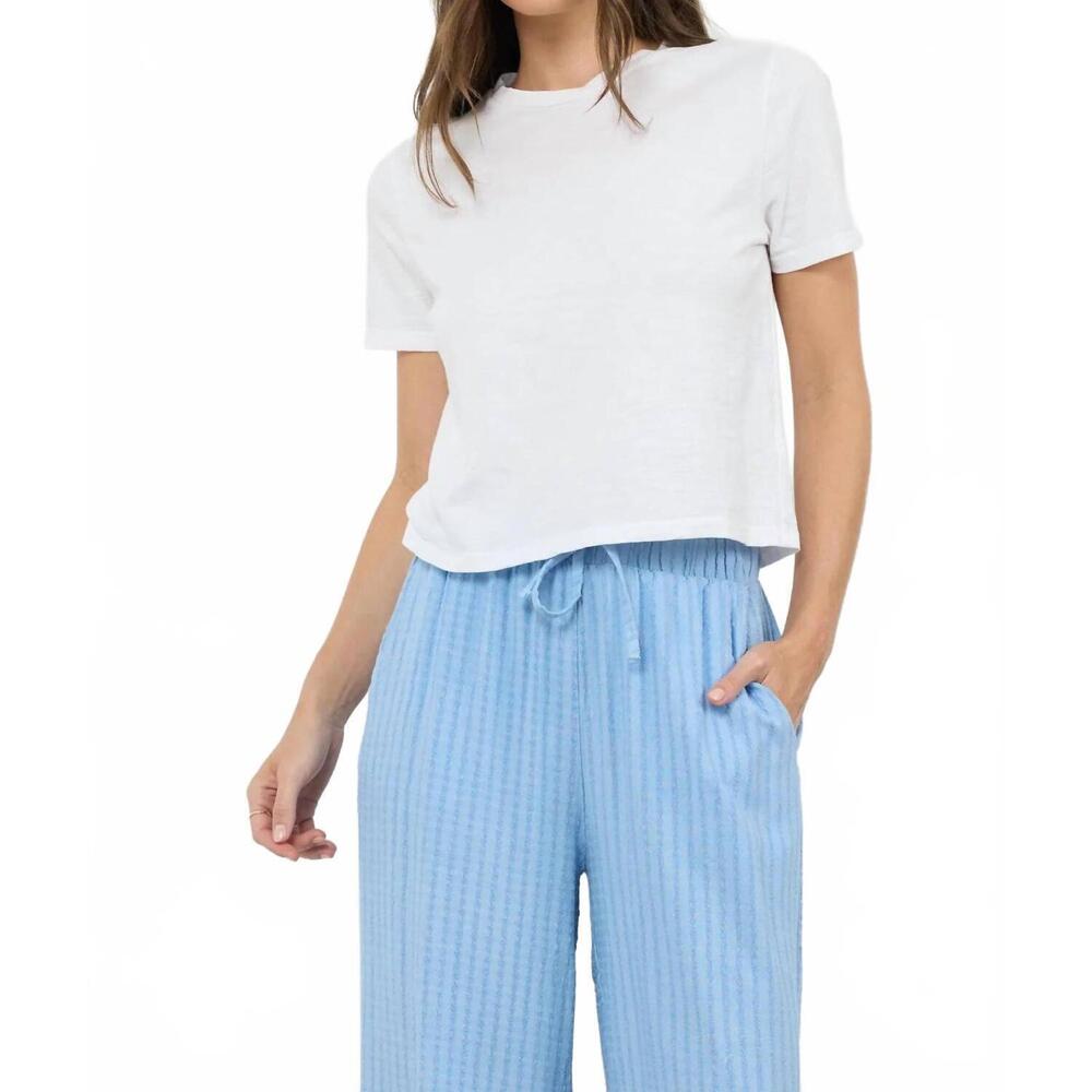 NEW LAMADE damien heavy slub boxy tee in white